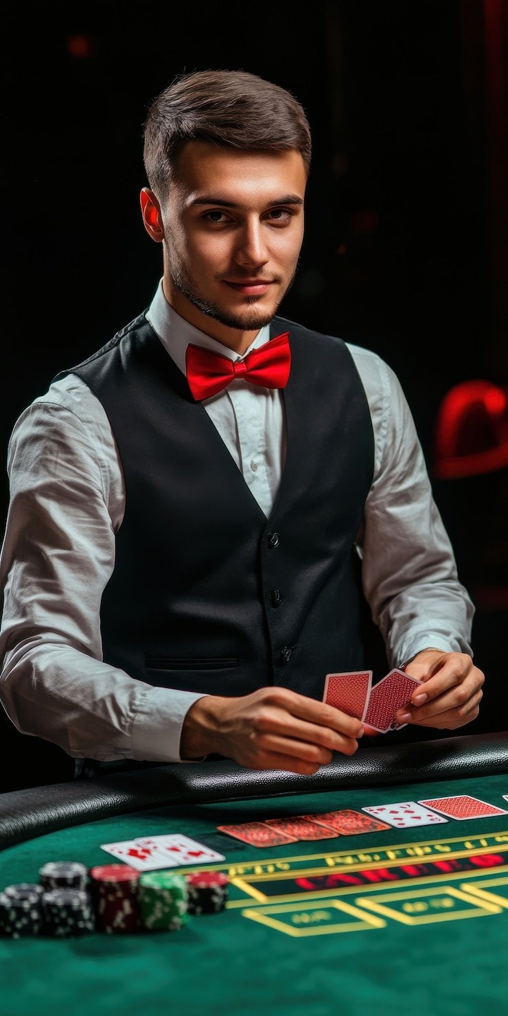 Free Bet Blackjack dealer interface on mpo 1668.com showing free-bet indicators and hand options